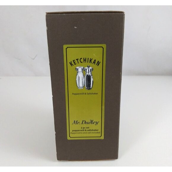 New 2007 Ketchikan 2 Piece Set Mr. Dudley Peppermill & Salt Shaker - Picture 3 of 9